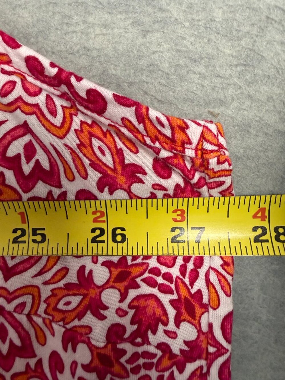 Lands End 3X Sleeveless Beach Dress Pink Coral Floral 100% Cotton Shift - Picture 10 of 11